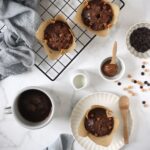Muffin al cioccolato con cuore di dulce de leche