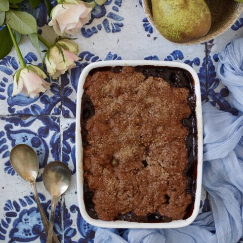 Torta rovesciata di fragole